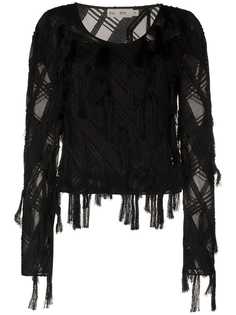 Xu Zhi braided fringe top