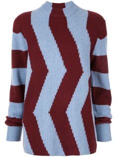 CK Calvin Klein приталенный свитер в стиле колор-блок