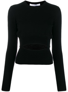 Givenchy трикотажный свитер с вырезными деталями