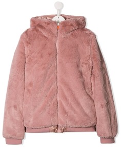 Save The Duck Kids меховая куртка-бомбер