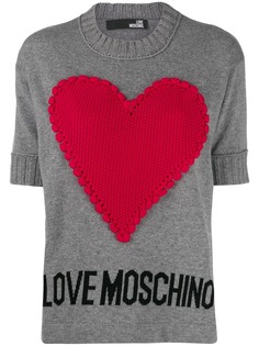 Love Moschino джемпер с аппликацией