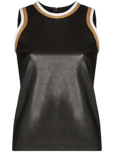 Markoo leather-effect tank top