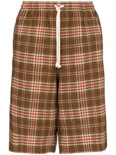 Gucci oversized tartan shorts