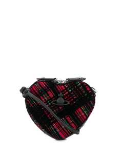 Vivienne Westwood tartan heart cross body bag