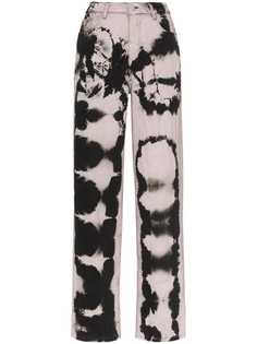 Ashley Williams high waist tie-dye boyfriend jeans