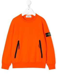 Stone Island Junior джемпер с нашивкой-логотипом