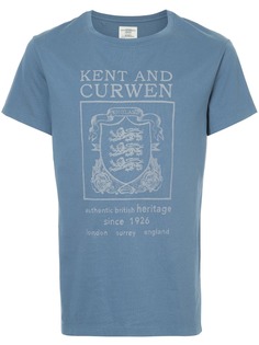 Kent & Curwen футболка с принтом герба со львами