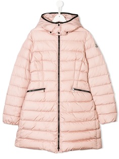 Moncler Kids длинное пальто Charpal