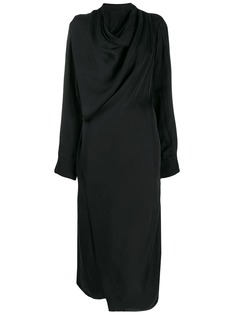 Low Classic cowl neck wrap dress
