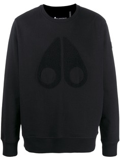 Moose Knuckles textured logo sweatshirt