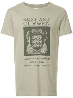 Kent & Curwen футболка с принтом герба со львами