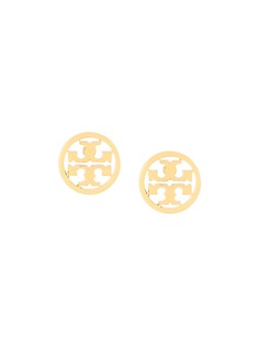 Tory Burch серьги-гвоздики с логотипом