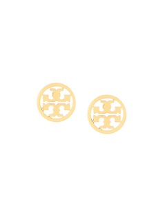 Tory Burch серьги-гвоздики с логотипом