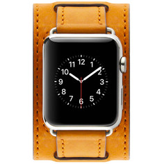 Ремешок Cozistyle Wide Leather Band Apple Watch 42mm Light Brown
