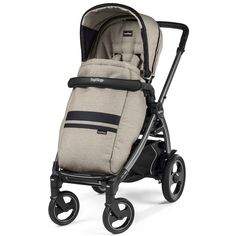 Прогулочная коляска Peg-Perego Book Plus S Pop Up с шасси Book 51 S Titania, цвет: luxe ecru