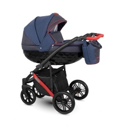 Коляска 2 в 1 Camarelo Logan, цвет: темно-синий меланж/темно-синий