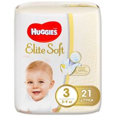 Подгузники Huggies Elite Soft 3 (5-9 кг) 21 шт.