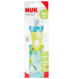 Бутылочка-поильник Nuk с трубочкой, от 24 мес, цвет: синий