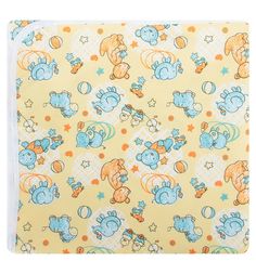 Наматрасник Multi-Diapers непромокаемый с рисунком 60х120 см, 1 шт, цвет: желтый