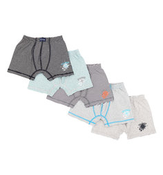 Трусы-боксеры Белый Слон, цвет: белый/черный