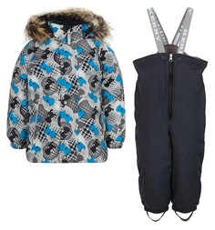 Комплект куртка/полукомбинезон Kerry, цвет: серый/синий