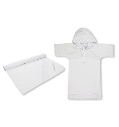 Крестильный набор пелёнка/рубашка Leo