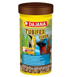 Корм сухой Dajana для тропических рыб Tubifex cubes трубочник, 100мл
