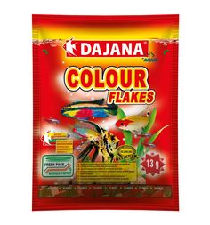 Корм сухой Dajana для рыб Colour Flakes, 13г/80мл