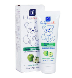 Зубная паста Babycoccole The Smile со вкусом яблока, от 6 месяцев, 75 мл Babycoccole.