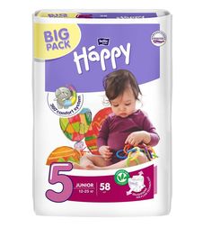 Подгузники Bella Baby Happy Junior 5 (12-25 кг) 58 шт.