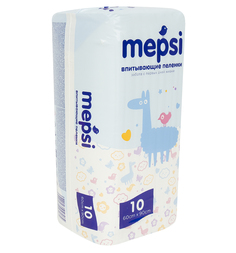 Пеленки Mepsi впитывающие 60х90 см, 10 шт