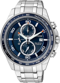Японские мужские часы в коллекции Super Titanium Мужские часы Citizen CA0345-51L