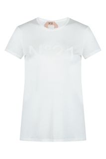 Белая футболка с логотипом No21