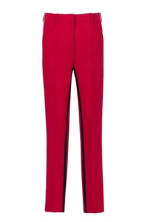 Красные брюки с контрастными полосами No21