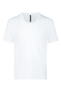 Белая футболка с декоративной строчкой Giorgio Brato