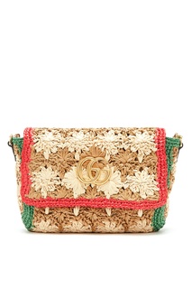 Плетеная сумка GG Marmont Gucci