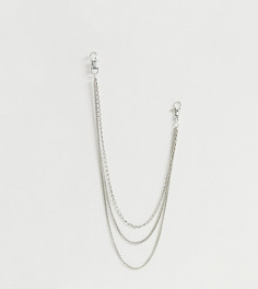 Серебристая цепочка в несколько рядов DesignB - Серебряный