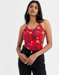 Боди с цветочным принтом Monki - Мульти