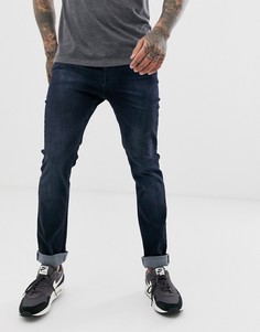 Темно-выбеленные узкие джинсы BOSS Delaware - Синий