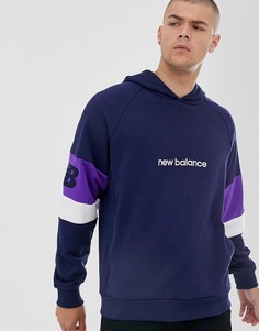 Худи темно-синего цвета New Balance - Athletics - Темно-синий