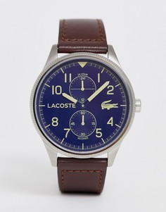 Часы с кожаным ремешком Lacoste Continental - Коричневый