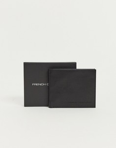 Кожаный бумажник French Connection Рremium - Черный