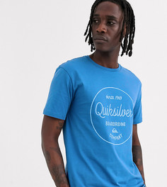 Синяя футболка с принтом Quiksilver - Синий