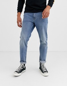 Суженные книзу выбеленные синие джинсы ASOS DESIGN - Синий