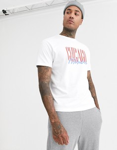 Свободная футболка с принтом ASOS DESIGN - Белый