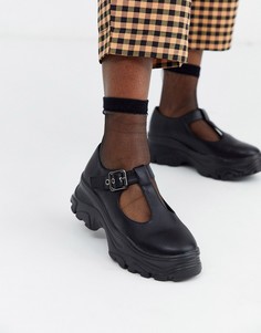 Черные туфли на массивной подошве Koi Vegan - Черный