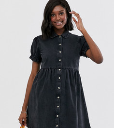 Джинсовое платье-рубашка мини черного цвета ASOS DESIGN Maternity - Черный