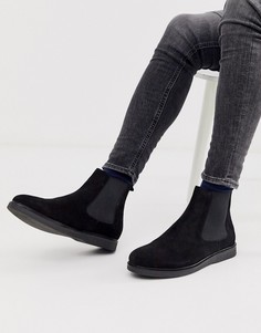 Черные замшевые ботинки челси H by Hudson calverston - Черный