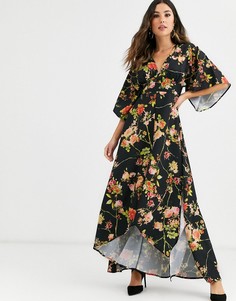 Платье макси в стиле кимоно с цветочным принтом Unique21 - Мульти