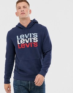Худи с графическим принтом Levis - Синий